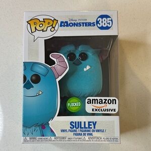 Funko Pop Sulley #385 Monsters Inc Flocked Amazon Exclusive Vinyl Figure